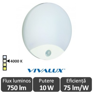 Vivalux LIMA Led 10W Alb IP44 4000K Alb-Neutru