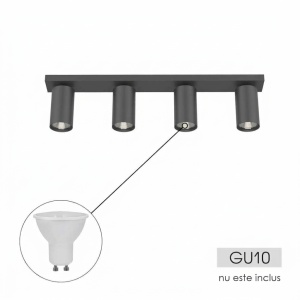 VIVALUX Spot Rotund reglabil SP711 4XGU10 alb sau negru - Img 5