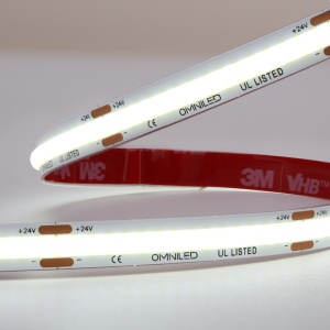 Bandă LED flexibilă COB premium 5W/m 320led/m CRI90 24V - Img 4