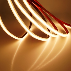 Bandă LED flexibilă de saună Premium COB 10W/m 320led/m CRI90 24V, IP67,rolă 5m - Img 2