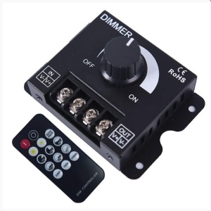 Dimer perete cu telecomanda, 30A, 12-24V