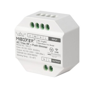 Dimmer Triac RF + Push Dimmer 230V,1.36A 300W