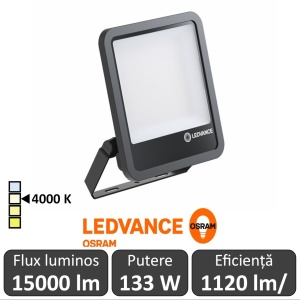 Ledvance - Proiector LED de Exterior 133W IP65 4000K Alb-Neutru BK
