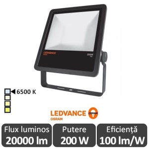 Ledvance - Proiector LED de Exterior 200W IP65 6500K Alb-Rece BK