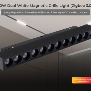 MIBOXER Proiector liniar șină magnetică Zigbee + RF Dimabil 10W CCT Negru - Img 6