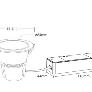 MIBOXER Spot Încastrat Smart CCT Dimabil 9W Zigbee+RF Ø 90mm - Img 4