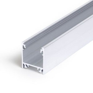 Profil LED aparent LINEA 20, aluminiu neanodizat, lungime 2m