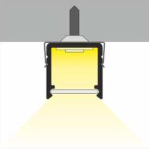 Profil LED aparent SMART 10, aluminiu neanodizat, lungime 2m - Img 3