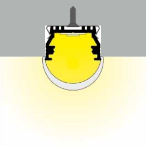 Profil LED aparent UNI 12, alb, lungime 2m - Img 4