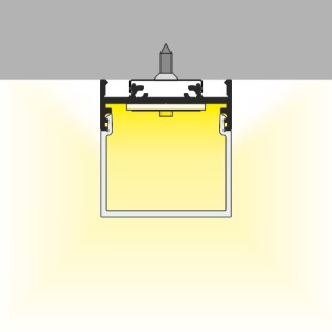 Profil LED aparent VARIO 30-01, negru, lungime 2m - Img 3