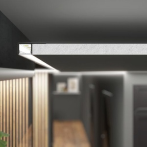 Profil LED încastrat PLANE14 SIDE, aluminiu neanodizat, lungime 2m - Img 6