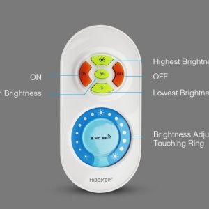 Set MiBoxer Dimmer și telecomandă RF, 12A, 12-24V, 2.4GHz - Img 5