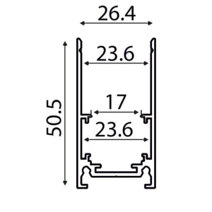 Șină Magnetică Aparentă 48V 2 metri - Img 2
