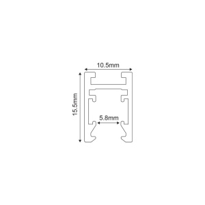 Șină Magnetică Slim Aparentă 24V 2 metri - Img 2
