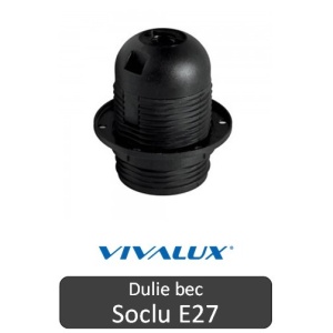 Vivalux Dulie E27 Negru K78F/N