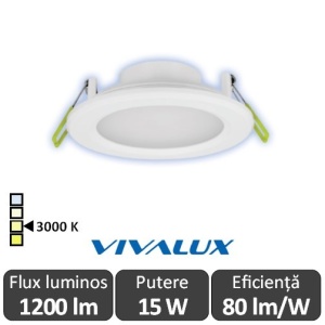 Vivalux TOP LED 15W alb-cald