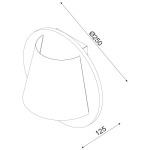 CORP ILUMINAT ACA LIGHTING ZM165LEDWDW PLASTIC ALB MDF LEMN INCHIS LED