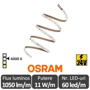 Bandă LED flexibilă - OSRAM VAL-1000/840/5 rolă 5m alb-neutru