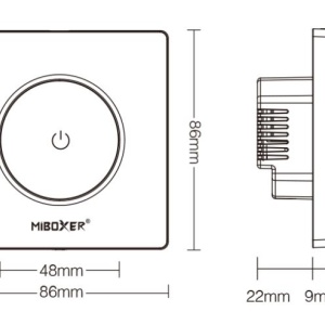 Dimmer și Telecomandă Triac rotativ RF + WIFI 230V,1.36A 300W - Img 3
