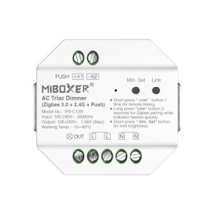 Dimmer Triac Zigbee 3.0+ RF 2.4 + Push Dimmer 230V,1.36A 300W
