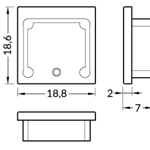 Element capat profil LED Smart16 -set 2buc - Img 2