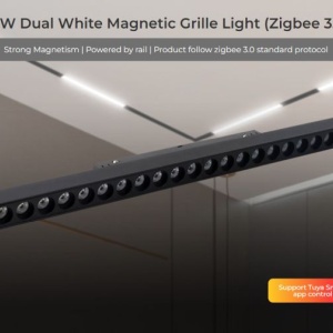 MIBOXER Proiector liniar șină magnetică Zigbee + RF Dimabil 20W CCT Negru - Img 5