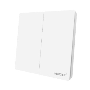 MiBoxer Telecomandă Perete 2 zone Monocolor RF Albă