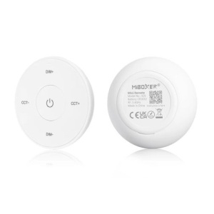 MiBoxer Telecomandă rotundă K2S Monocolor/CCT Perete 1 zonă RF Alb sau Negru - Img 2