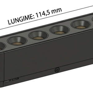 OMNILED LUPA Proiector liniar șina magnetică ultra slim XT 12W 3000K Negru - Img 2