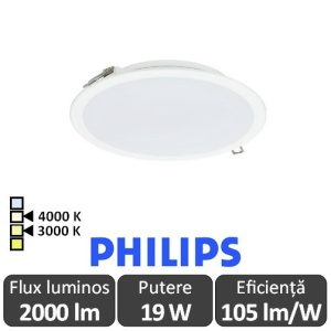 Philips Ledinaire DN065B LED20S 2000lm Alb cald sau neutru Gen4