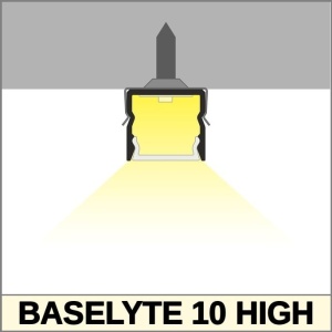 Profil aluminiu aparent BASELYTE-10 HIGH, alb, lungime 2m - Img 3