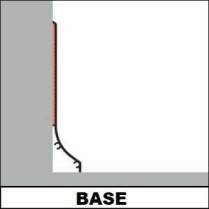 Profil aluminiu plintă Base, alb, lungime 2m - Img 4