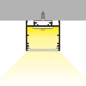 Profil LED aparent VARIO 30-02, aluminiu anodizat, lungime 2m - Img 3