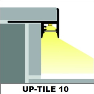 Profil LED de trepte UP-TILE10, aluminiu anodizat, lungime 2m - Img 4