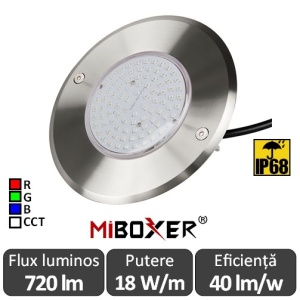 Proiector MiBoxer Piscină Smart RGB+CCT 18W IP68