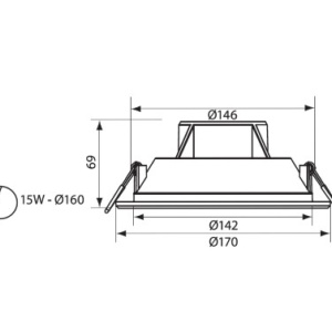 Vivalux TOP LED 15W alb-cald - Img 2