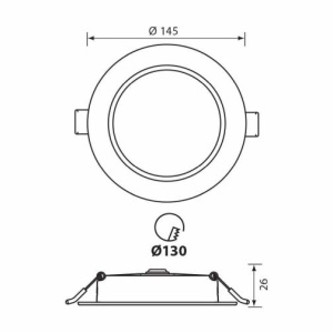 Vivalux VERA LED 12W CCT IP54 - Img 4