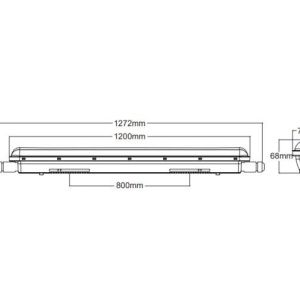 Aca Lighting Corp Iluminat Industrial cu Led WIMP Alb-Neutru/Rece 40W IP66 - Img 3