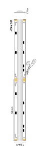 Bandă LED flexibilă - COB RGB 14.4W/m CRI90 24V, rolă 5m - Img 5