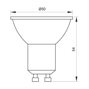 Bec Vivalux NERO LED SPOT GU10 7W 3000/4000K Negru - Img 2