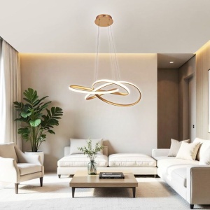 Candelabru LED MAREA LED 60W Auriu/Negru/Crom CCT Switch 3000K/4000K/6000K - Img 4