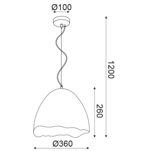 CORP SUSPENDAT ACA LIGHTING V3722351PWG LUT CREM AURIU METAL AURIU E27