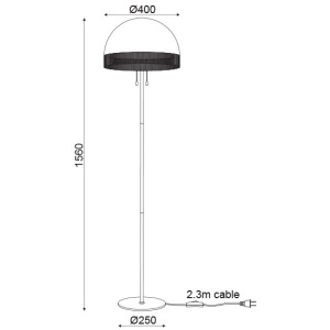 LAMPADAR ACA LIGHTING DCR171171F METAL NEGRU MAT FIR GLBEN INCHIS E27