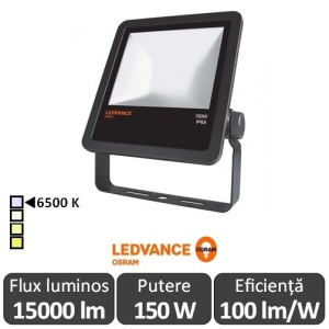 Ledvance - Proiector LED de Exterior 150W IP65 6500K Alb-Rece BK