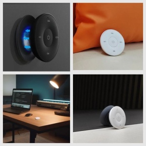 MiBoxer Telecomandă rotundă K2S Monocolor/CCT Perete 1 zonă RF Alb sau Negru - Img 3