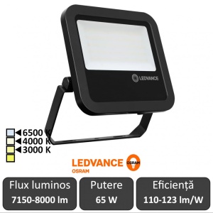 Osram Ledvance - Proiector LED de Exterior 65W IP65 Alb-Cald/Neutru/Rece BK