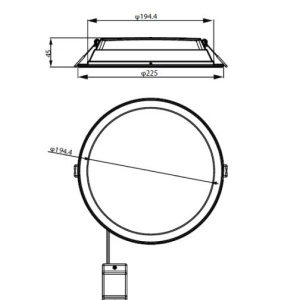 Philips Ledinaire DN065B LED20S 2000lm Alb cald sau neutru Gen4 - Img 2