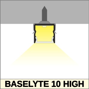Profil aluminiu aparent BASELYTE-10 HIGH, aluminiu neanodizat, lungime 2m - Img 3