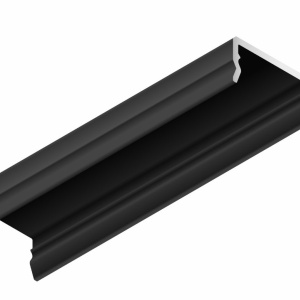 Profil aluminiu aparent BASELYTE-10 LOW, negru, lungime 2m