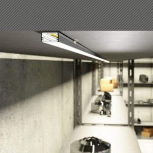 Profil aluminiu aparent UNI14, negru, lungime 2m - Img 3
